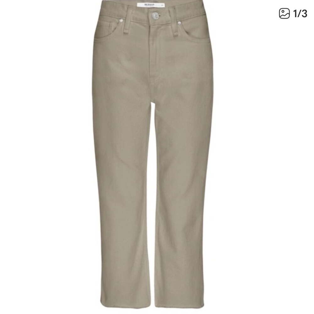 Hudson tan Noa Midrise Straight Crop Pants Size 26